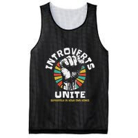 Introverts Unite Separately Own Homes Emblem Mesh Reversible Basketball Jersey Tank