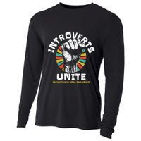 Introverts Unite Separately Own Homes Emblem Cooling Performance Long Sleeve Crew