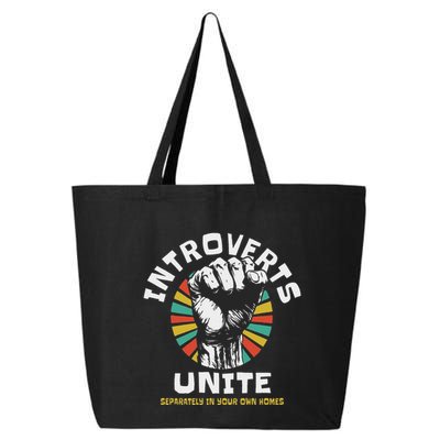 Introverts Unite Separately Own Homes Emblem 25L Jumbo Tote