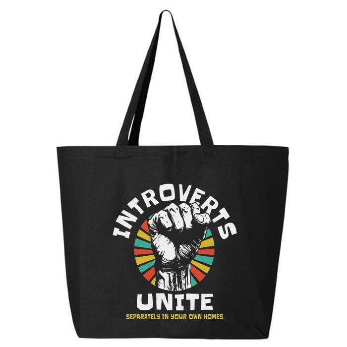 Introverts Unite Separately Own Homes Emblem 25L Jumbo Tote