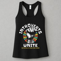 Introverts Unite Separately Own Homes Emblem Womens Tank Top