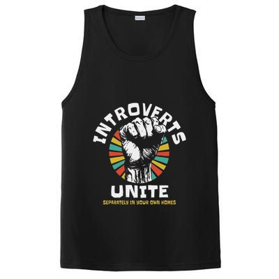 Introverts Unite Separately Own Homes Emblem PosiCharge Competitor Tank