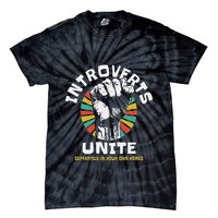 Introverts Unite Separately Own Homes Emblem Tie-Dye T-Shirt