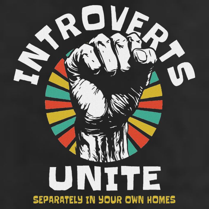 Introverts Unite Separately Own Homes Emblem Trucker Hat