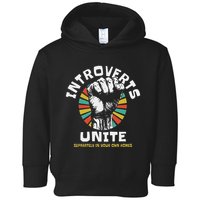Introverts Unite Separately Own Homes Emblem Toddler Hoodie