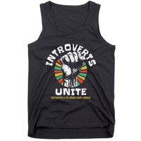 Introverts Unite Separately Own Homes Emblem Tank Top