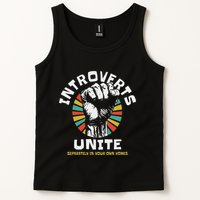 Introverts Unite Separately Own Homes Emblem Tank Top