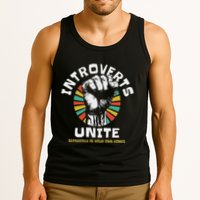 Introverts Unite Separately Own Homes Emblem Tank Top