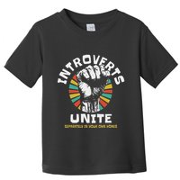 Introverts Unite Separately Own Homes Emblem Toddler T-Shirt