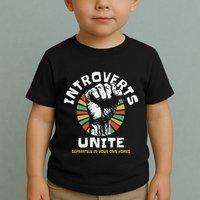 Introverts Unite Separately Own Homes Emblem Toddler T-Shirt