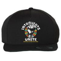 Introverts Unite Separately Own Homes Emblem Wool Snapback Cap