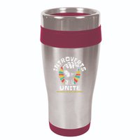Introverts Unite Separately Own Homes Emblem 16oz Travel Tumbler