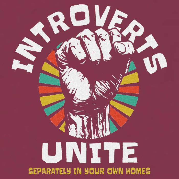 Introverts Unite Separately Own Homes Emblem 16oz Travel Tumbler