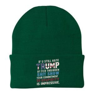 If U Still Hate Trump After BidenS Show Is Impressive Knit Cap Winter Beanie