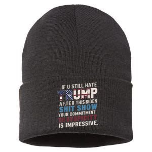 If U Still Hate Trump After BidenS Show Is Impressive Sustainable Knit Beanie