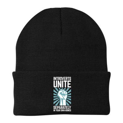 Introverts Unite Separately In Your Own Homes Knit Cap Winter Beanie