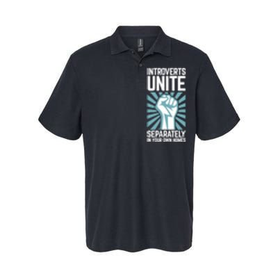 Introverts Unite Separately In Your Own Homes Softstyle Adult Sport Polo