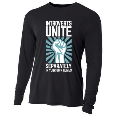 Introverts Unite Separately In Your Own Homes Cooling Performance Long Sleeve Crew