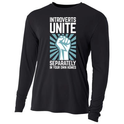 Introverts Unite Separately In Your Own Homes Cooling Performance Long Sleeve Crew