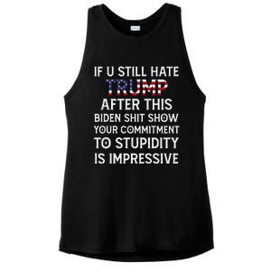 If U Still Hate Trump After This Biden Ladies PosiCharge Tri-Blend Wicking Tank