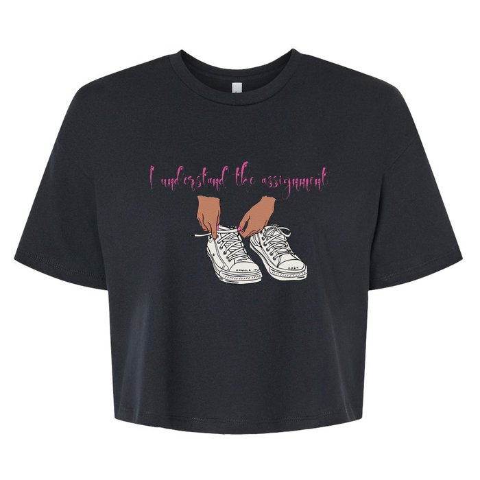 I Understand The Assignment Bella+Canvas Jersey Crop Tee