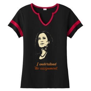 I Understand The Assignment Ladies Halftime Notch Neck Tee