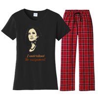 I Understand The Assignment Women's Flannel Pajama Set