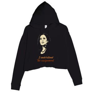 I Understand The Assignment Crop Fleece Hoodie