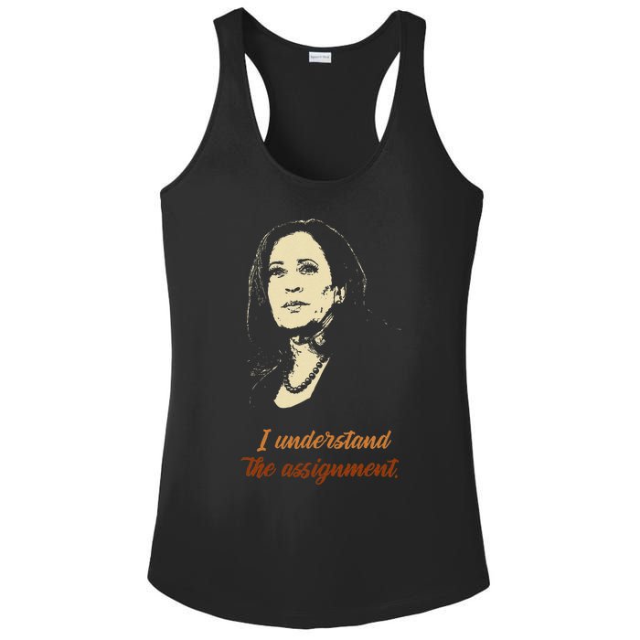 I Understand The Assignment Ladies PosiCharge Competitor Racerback Tank