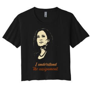 I Understand The Assignment Women's Crop Top Tee