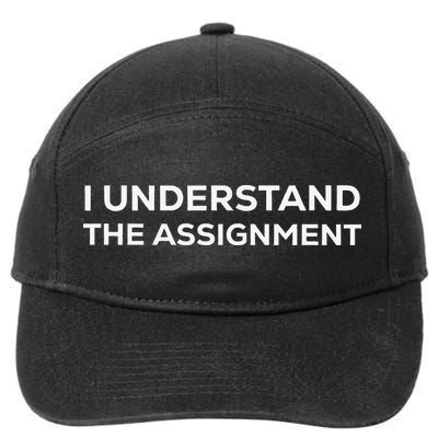 I Understand The Assignment 7-Panel Snapback Hat