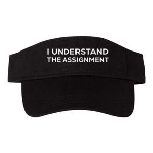 I Understand The Assignment Valucap Bio-Washed Visor