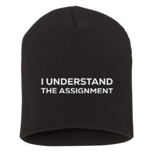 I Understand The Assignment Short Acrylic Beanie