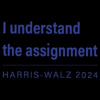 I Understand The Assignment Harris Walz 2024 Button