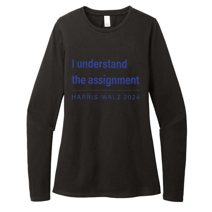 I Understand The Assignment Harris Walz 2024 Womens CVC Long Sleeve Shirt