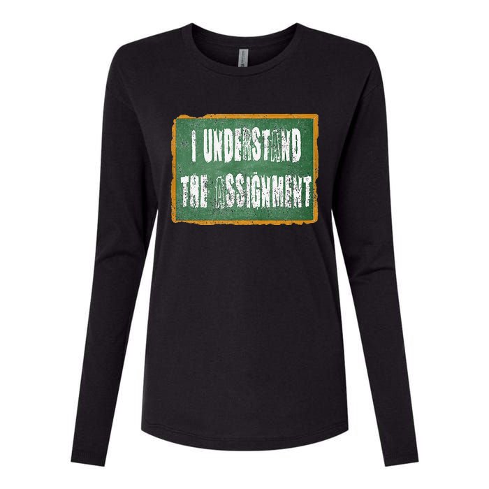 I Understand The Assignment Womens Cotton Relaxed Long Sleeve T-Shirt