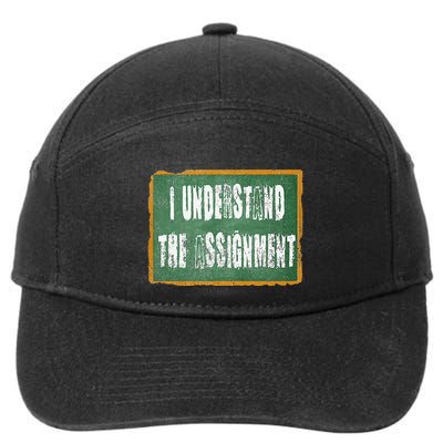 I Understand The Assignment 7-Panel Snapback Hat