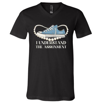 I Understand The Assignment 2024 V-Neck T-Shirt