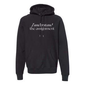 I Understand The Assignment Kamala Harris 2024 Premium Hoodie