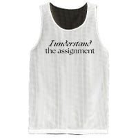 I Understand The Assignment Kamala Harris 2024 Mesh Reversible Basketball Jersey Tank