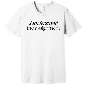 I Understand The Assignment Kamala Harris 2024 Premium T-Shirt