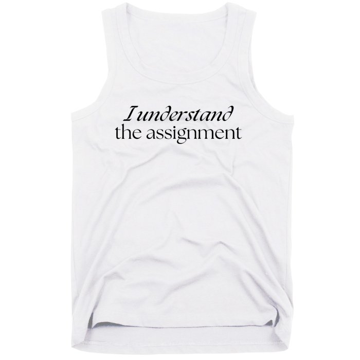 I Understand The Assignment Kamala Harris 2024 Tank Top