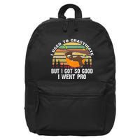 I Used To Crastinate But I Got So Good I Went Pro Funny Lazy 16 in Basic Backpack