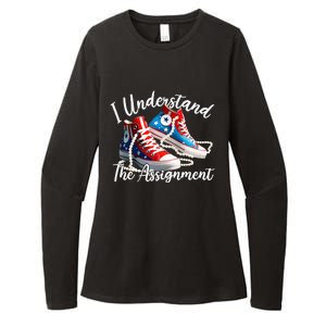 I Understand The Assignment Chucks And Pearls Election 2024 Womens CVC Long Sleeve Shirt