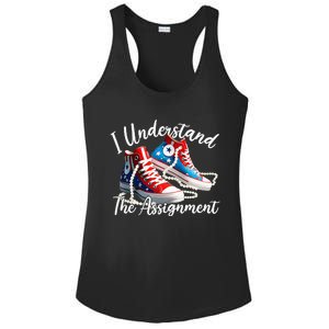 I Understand The Assignment Chucks And Pearls Election 2024 Ladies PosiCharge Competitor Racerback Tank