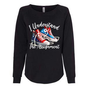 I Understand The Assignment Chucks And Pearls Election 2024 Womens California Wash Sweatshirt