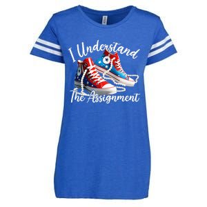 I Understand The Assignment Chucks And Pearls Election 2024 Enza Ladies Jersey Football T-Shirt