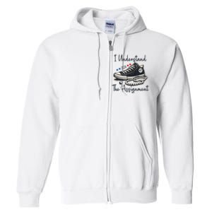 I Understand The Assignment Chucks And Pearls Election 2024 Full Zip Hoodie