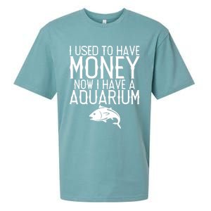 I Used To Have Money Now I Have Aquarium Fishkeeping Lover Gift Sueded Cloud Jersey T-Shirt