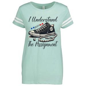 I Understand The Assignment Chucks And Pearls Election 2024 Enza Ladies Jersey Football T-Shirt